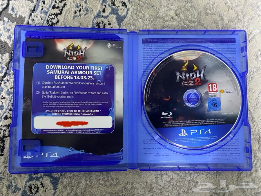 شريط Nioh 2 (PS4 PS5) جديد للبيع او البدل الجيد64363562271874111