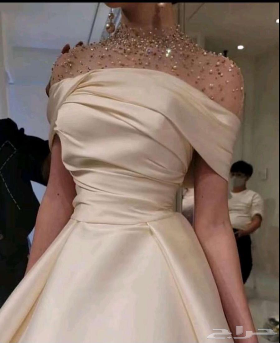 فستان سهرات وزواجات جديد استعمال مره واحده64367245721859110