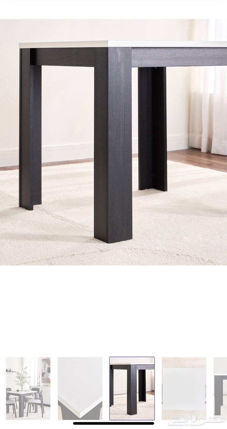 طاوله طعام خشب ممتاز وعريض جديده للبيع بدون كرسي64373757152258110