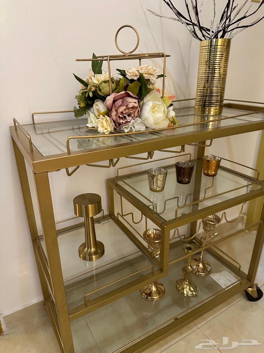 عربه من هوم سنتر للتقديمات وطاوله مدخل السعر 40064372244132866111