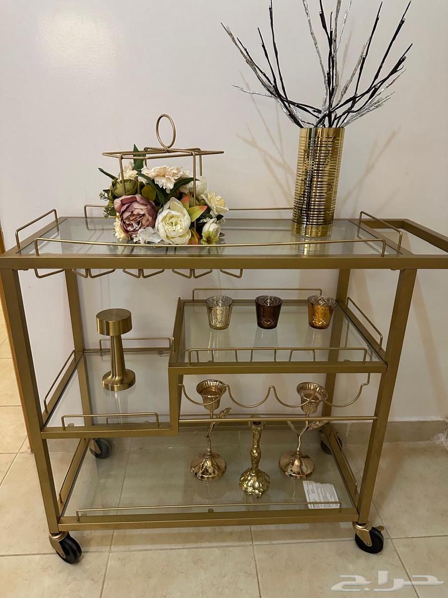عربه من هوم سنتر للتقديمات وطاوله مدخل السعر 40064372244132866110