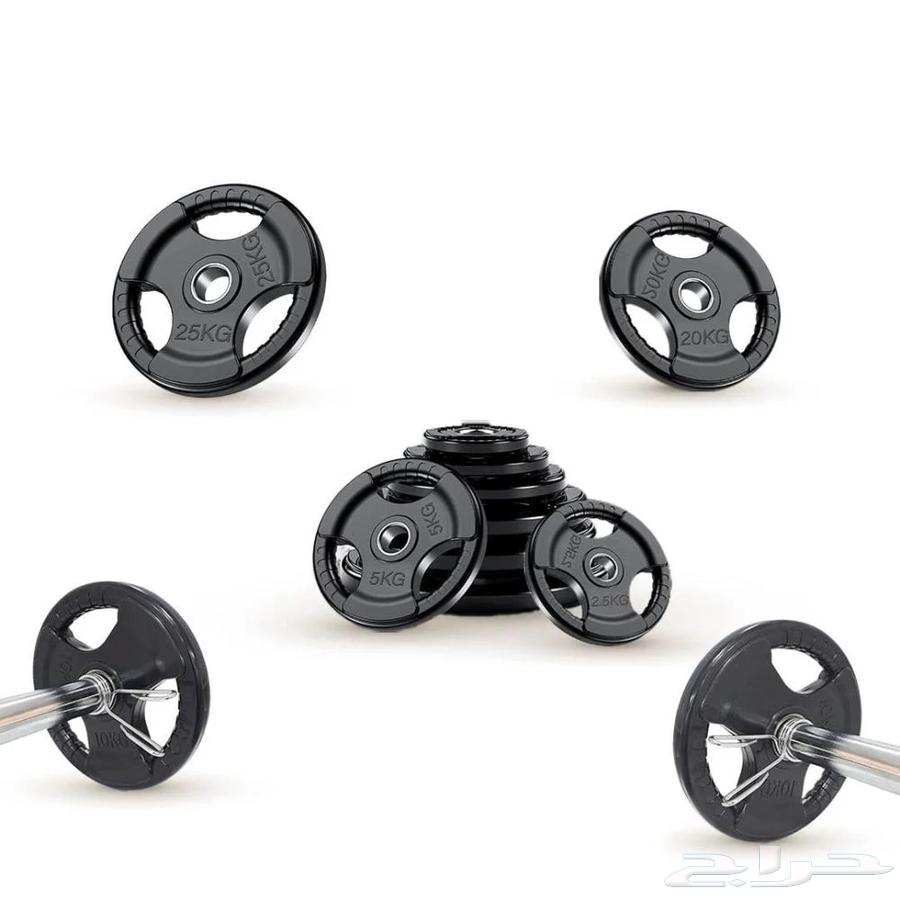قرص أثقال إحترافي مطاطي أولمبي وزن 5 كجم64385494967938111