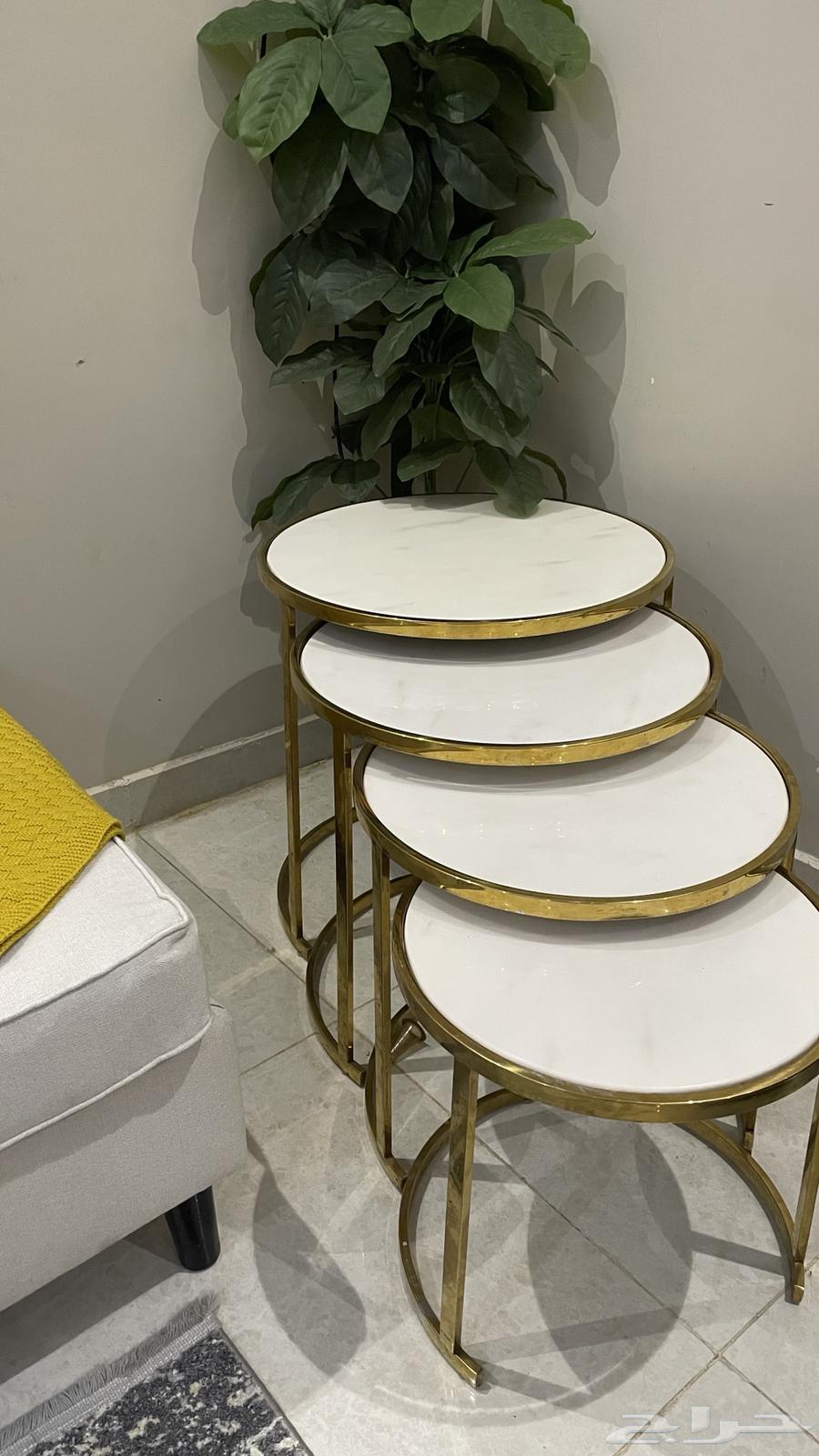 Plasma table and pure marble serving table64379616757635111