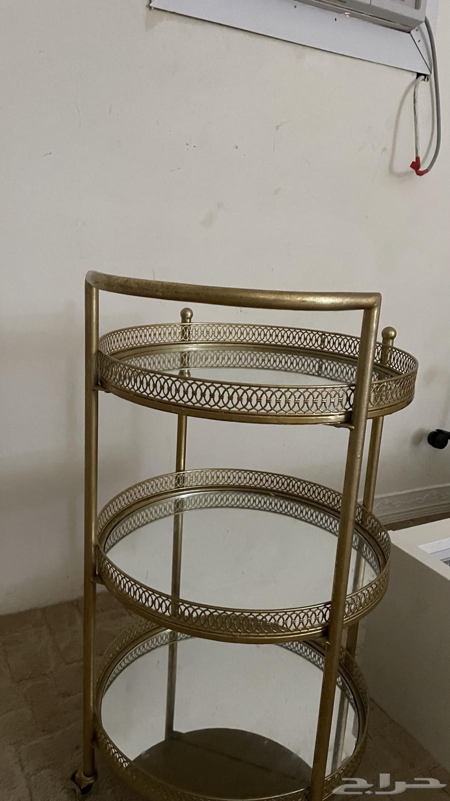 Three-tier golden color moving mirror64383483798274110