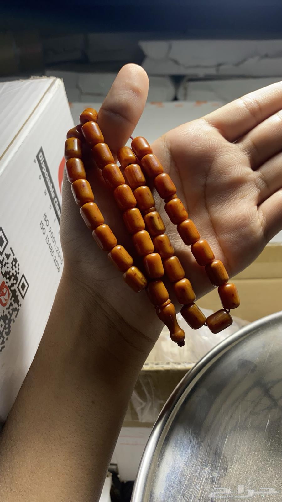 سبحة سندلس قديمة أصلية   33 خرزة مكوية64390137408130111