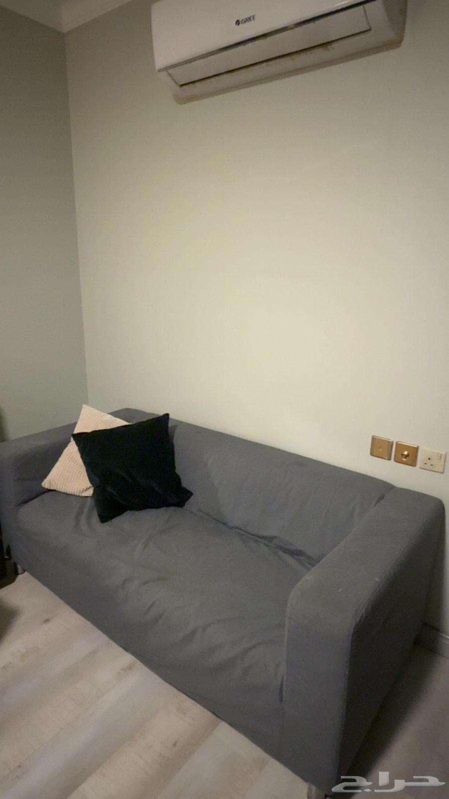 كنب ايكيا الرمادي مستخدم64379282806274110