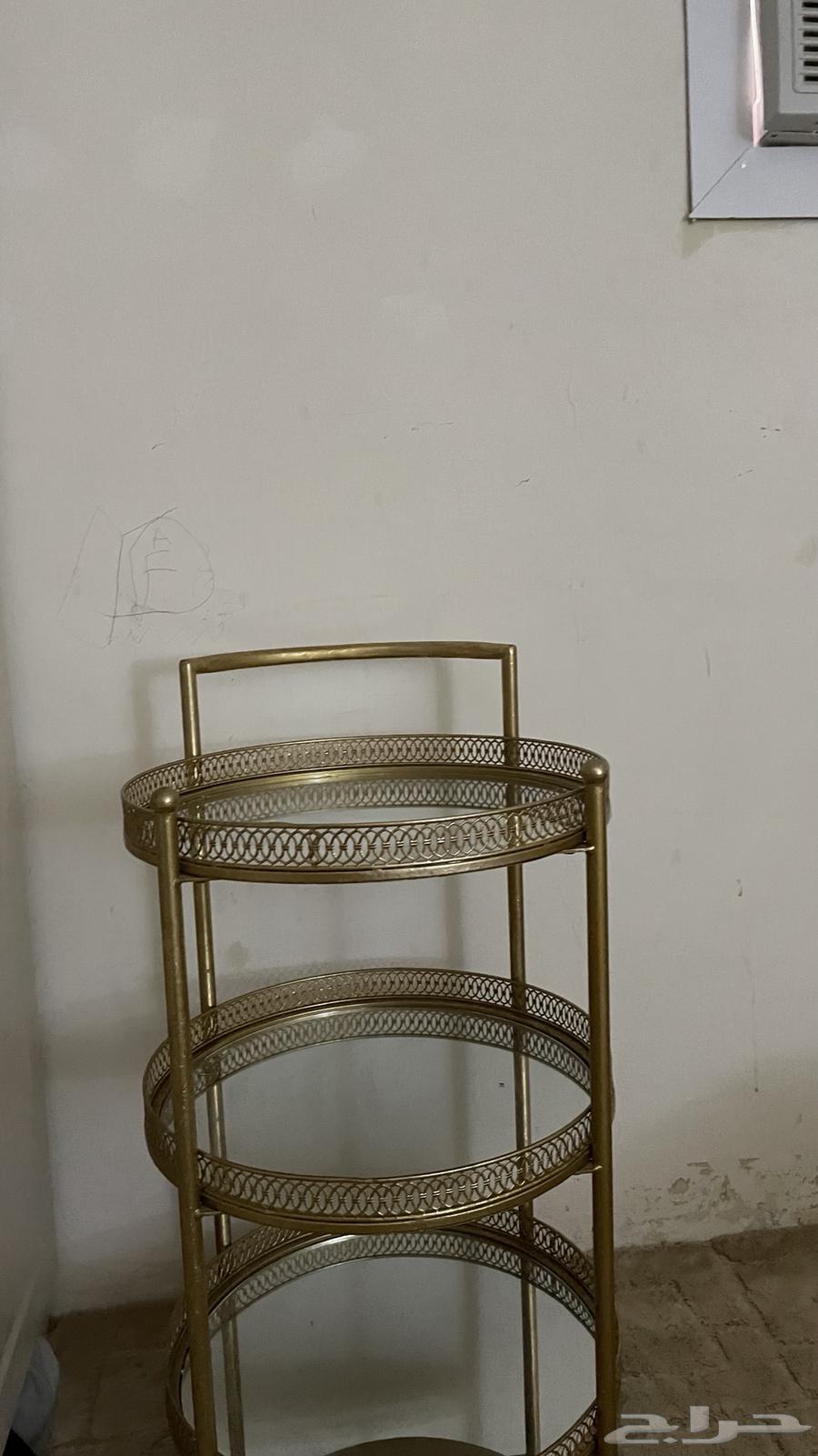 Three-tier golden color moving mirror64383483798274111