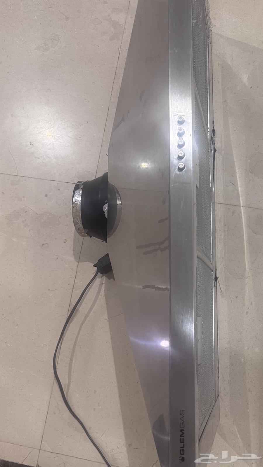 شفاط مطبخ استيل Glem Gas بحالة ممتازة64377710297857112