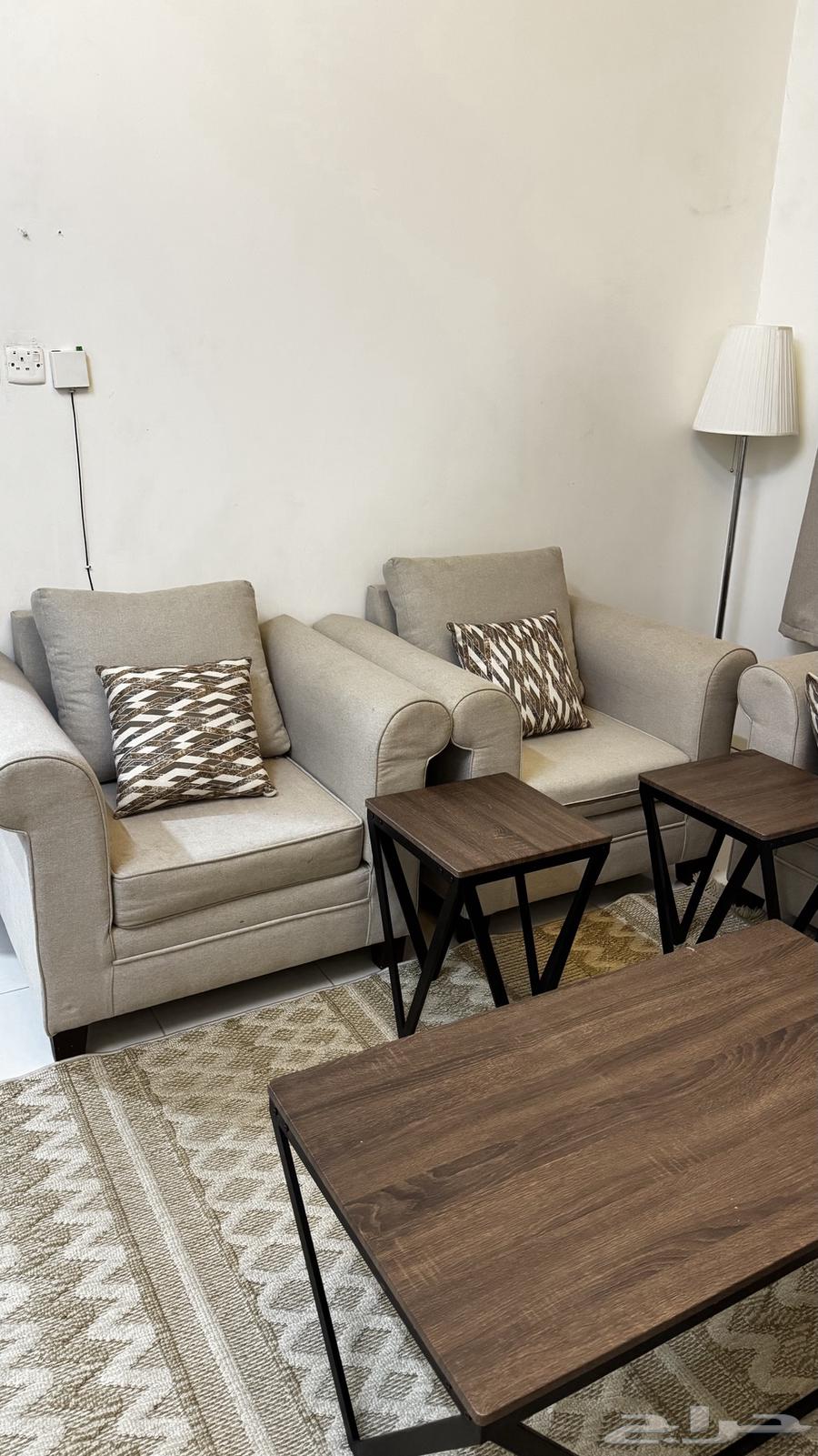 كنب حرف L وكنب 3قطع64378411466498113