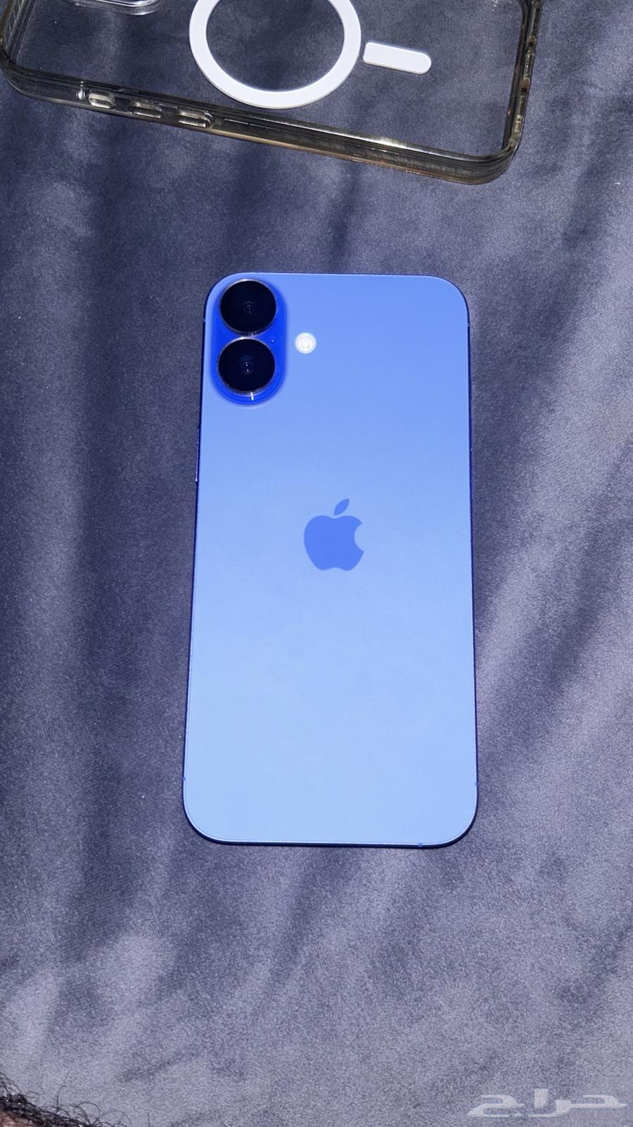 ايفون 16 بلس ازرق 256 جيجا نظيف مافيه خدشه معه اغراضه للبدل64379631329281114