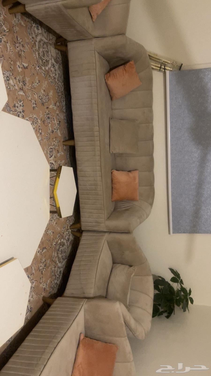 كنب بيج شبه جديد 11 نفر على السوم64378353534211110