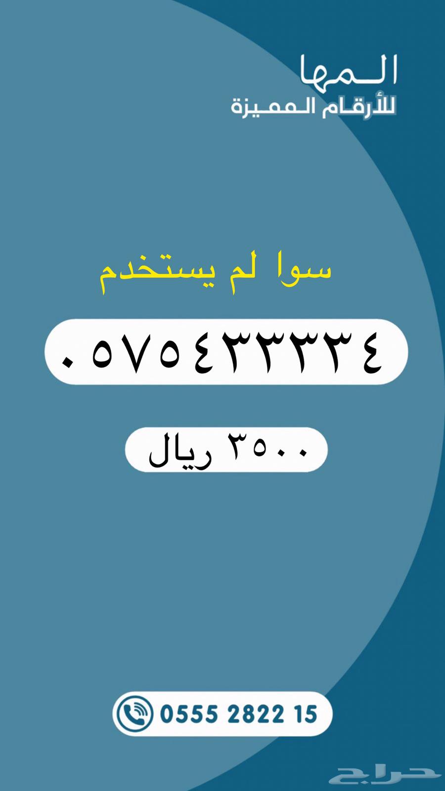 Distinctive numbers from Saudi Telecom Company STC64381684933635114