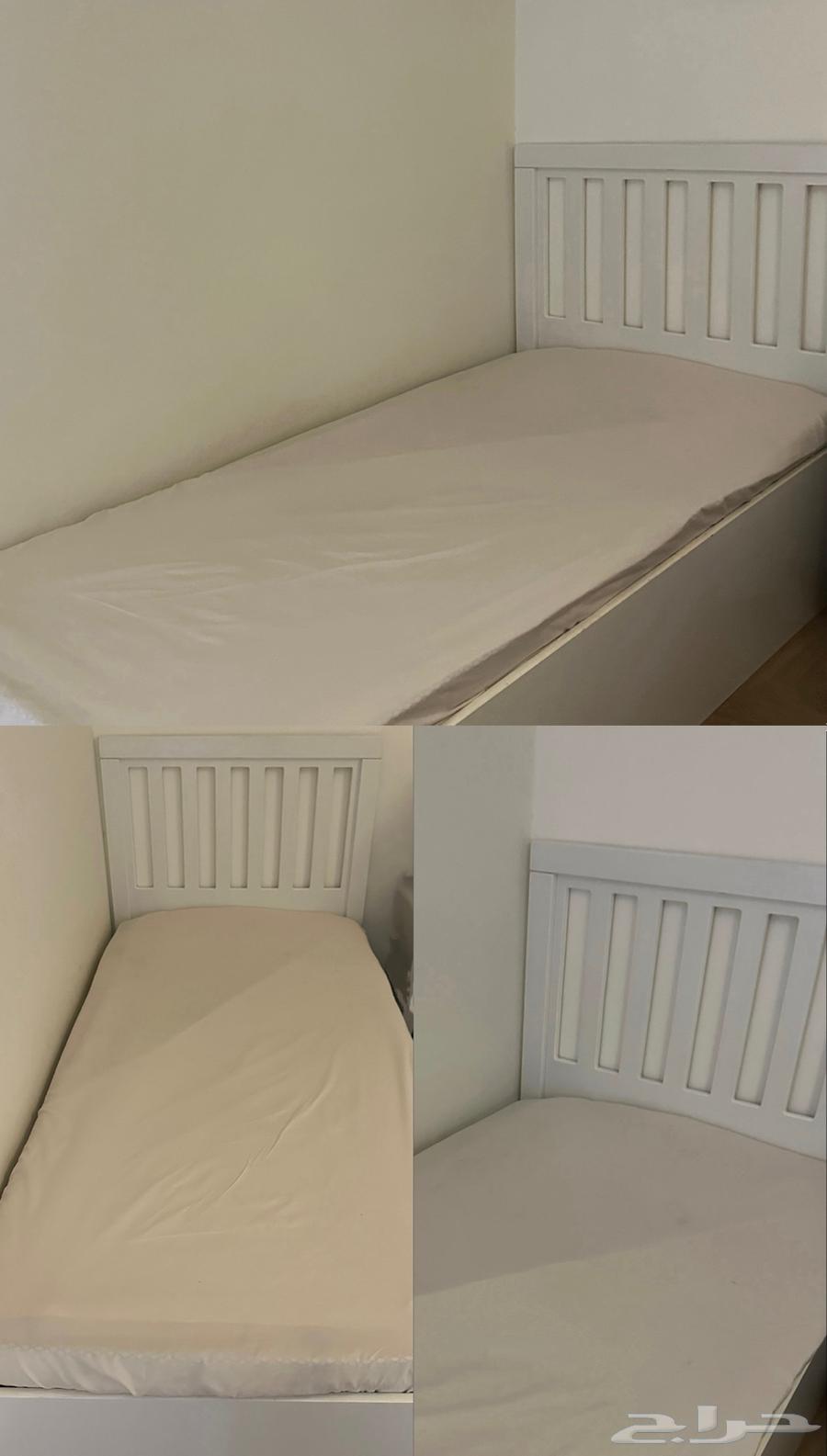 سرير فردي مقاس 200x 95 مع المرتبه   لا يوجد فيه اي عيوب64377594125569110