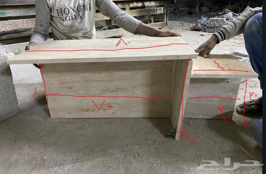 Travertino Marble Table64384799801731111