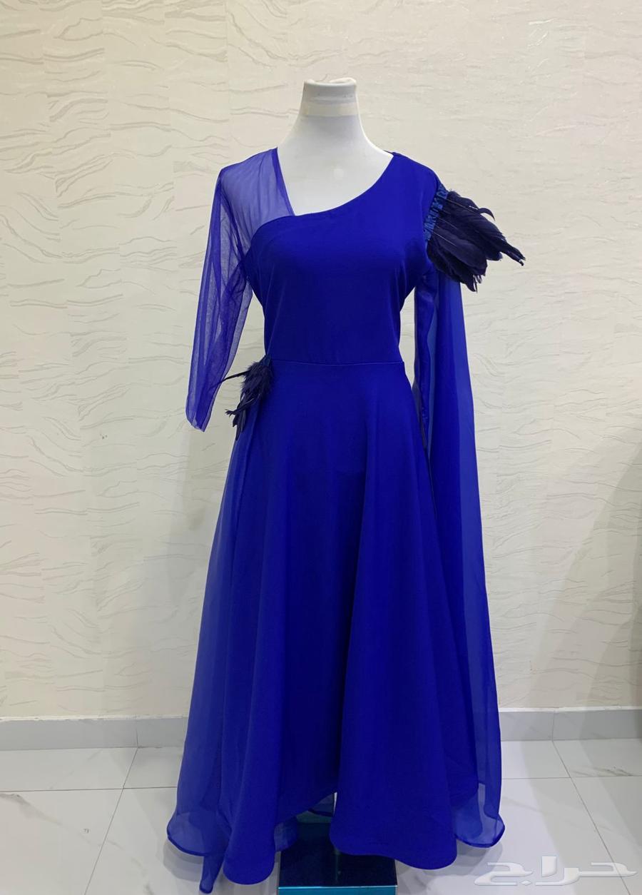 فستان سهرة ازرق (لم يتم استعماله ابد ا)64391934674691110