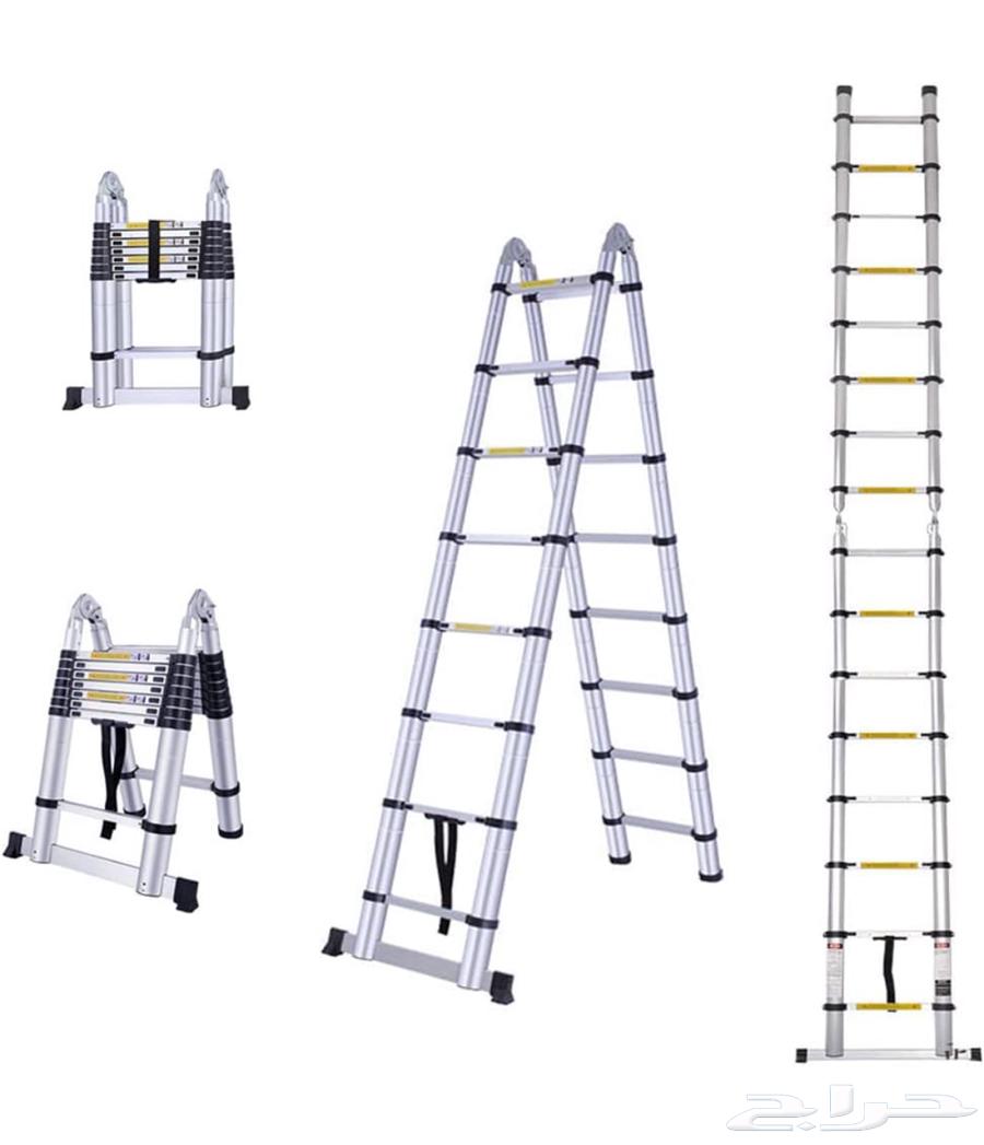 سلم تلسكوبي من الاستانليس استيل المقاوم لصدأ64392292145409110