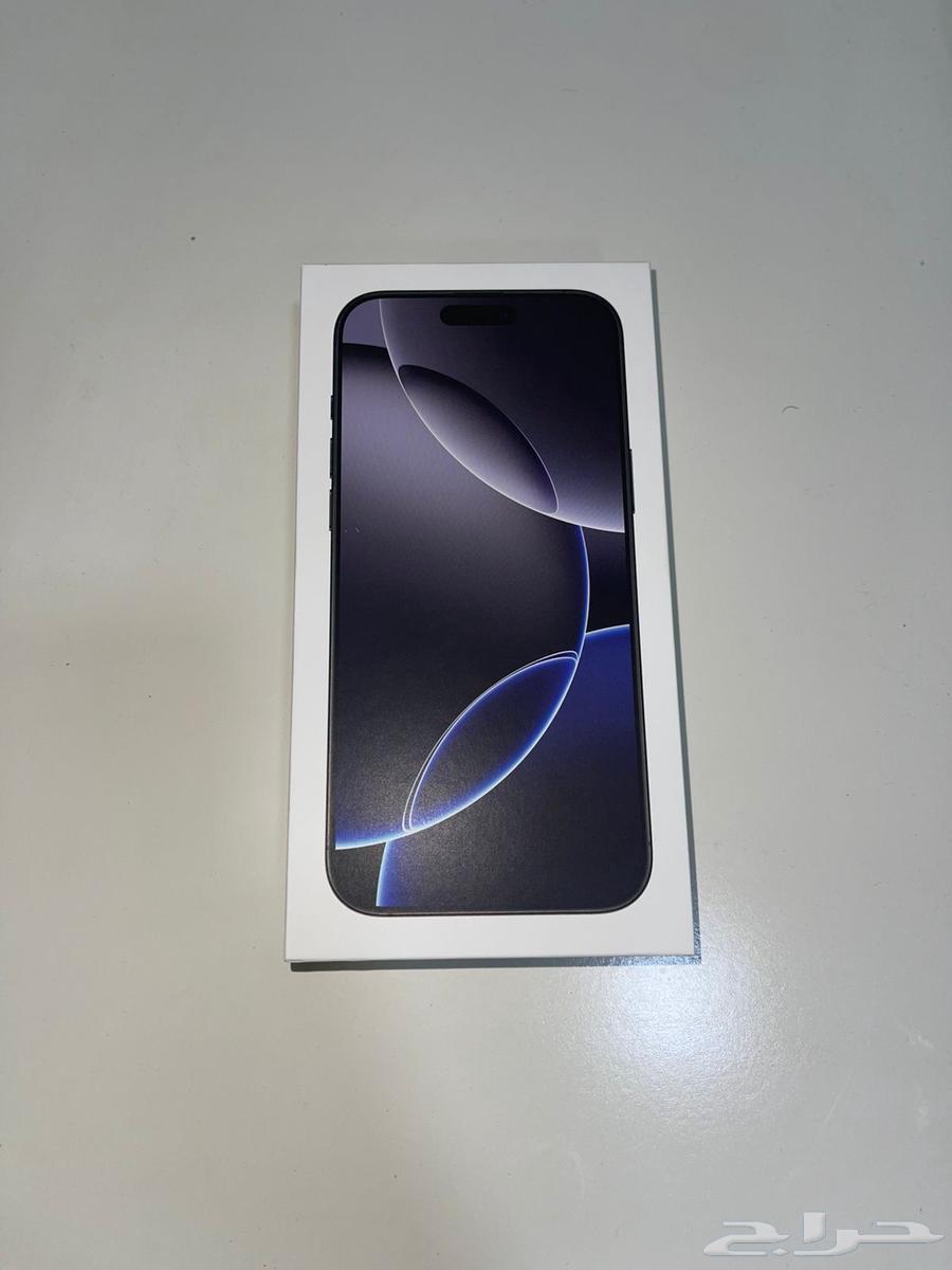 أيفون 16 برو ماكس 256 جيجا جديد بالكرتون اللون أسود تيتانيوم64378789344259110