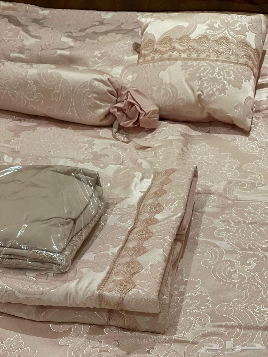 طقم كامل شرشف سرير 8 قطع جديد64380107298049113