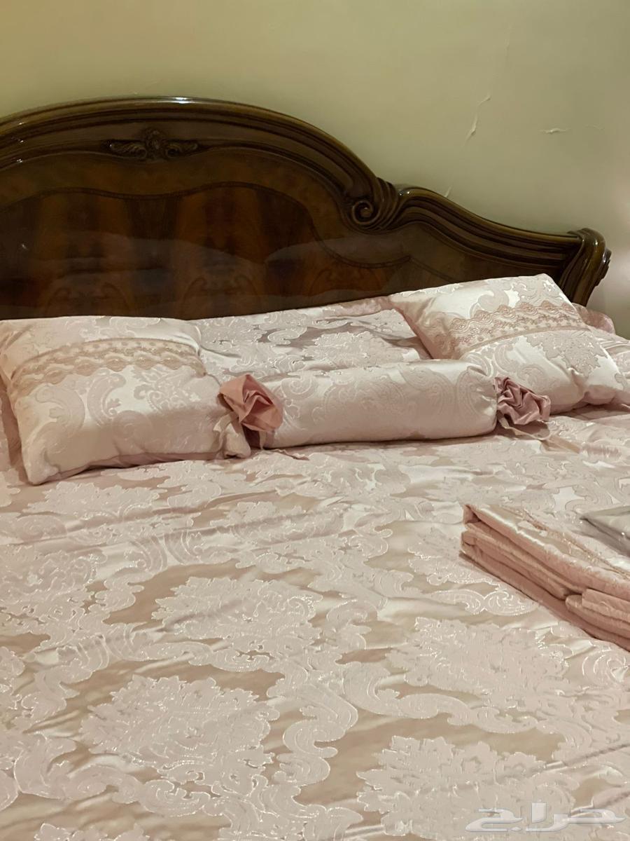 طقم كامل شرشف سرير 8 قطع جديد64380107298049110