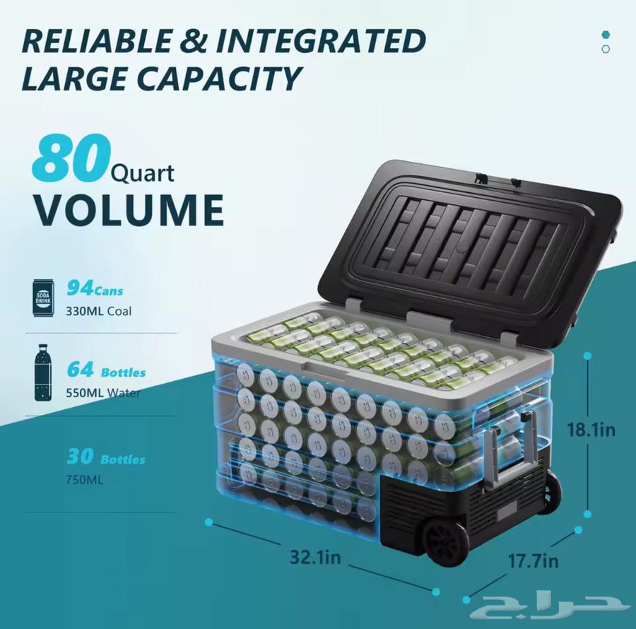 ثلاجة متنقله 75 لتر جديده64378484212483111