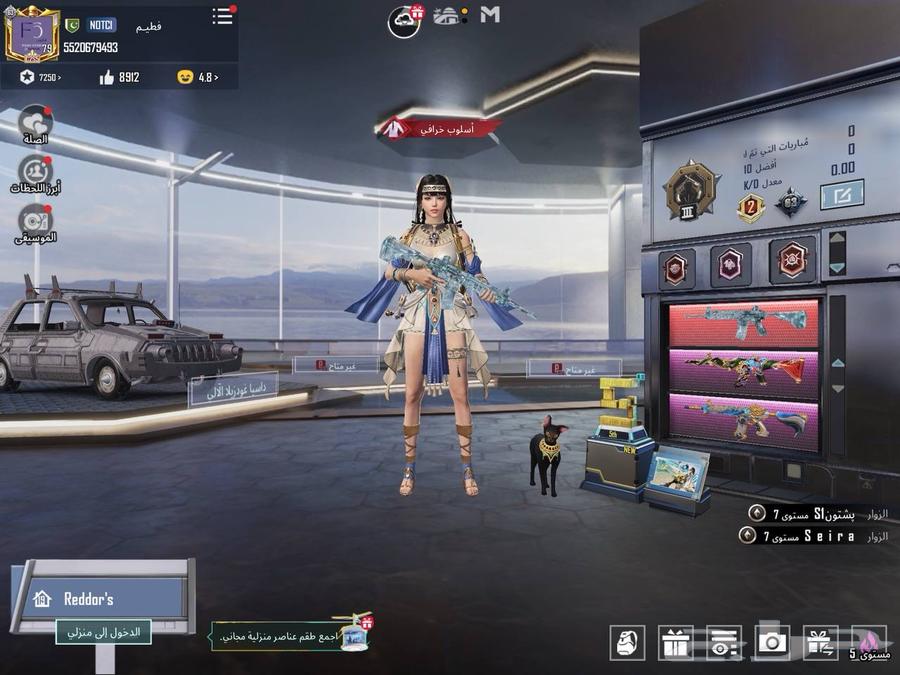 حساب ببجي اسلوب خرافي فخم مع ام فور ثلجي ماكس64386374315649111