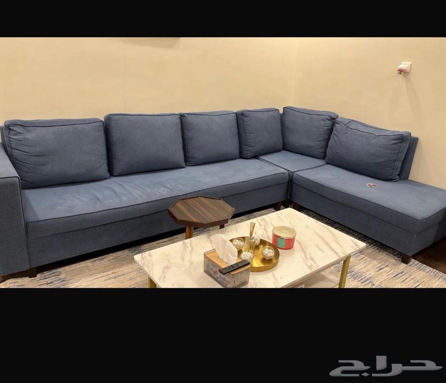 كنب حرف L مع سجاد 4 364385299712897111