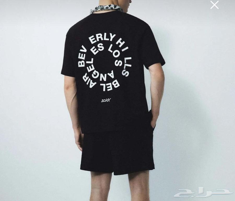 تيشيرت اسود من براند H M مقاسXL جديد اصلي64387327501571110