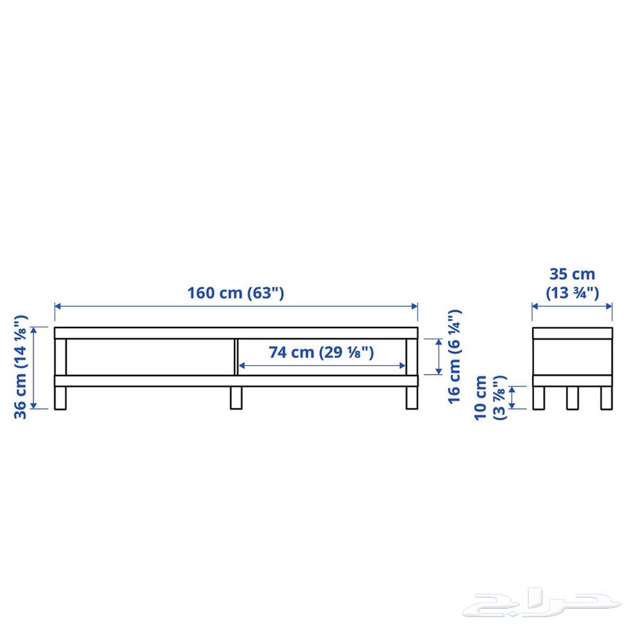 طاولة تلفزيون (ايكيا) مستخدمة64378513257730111