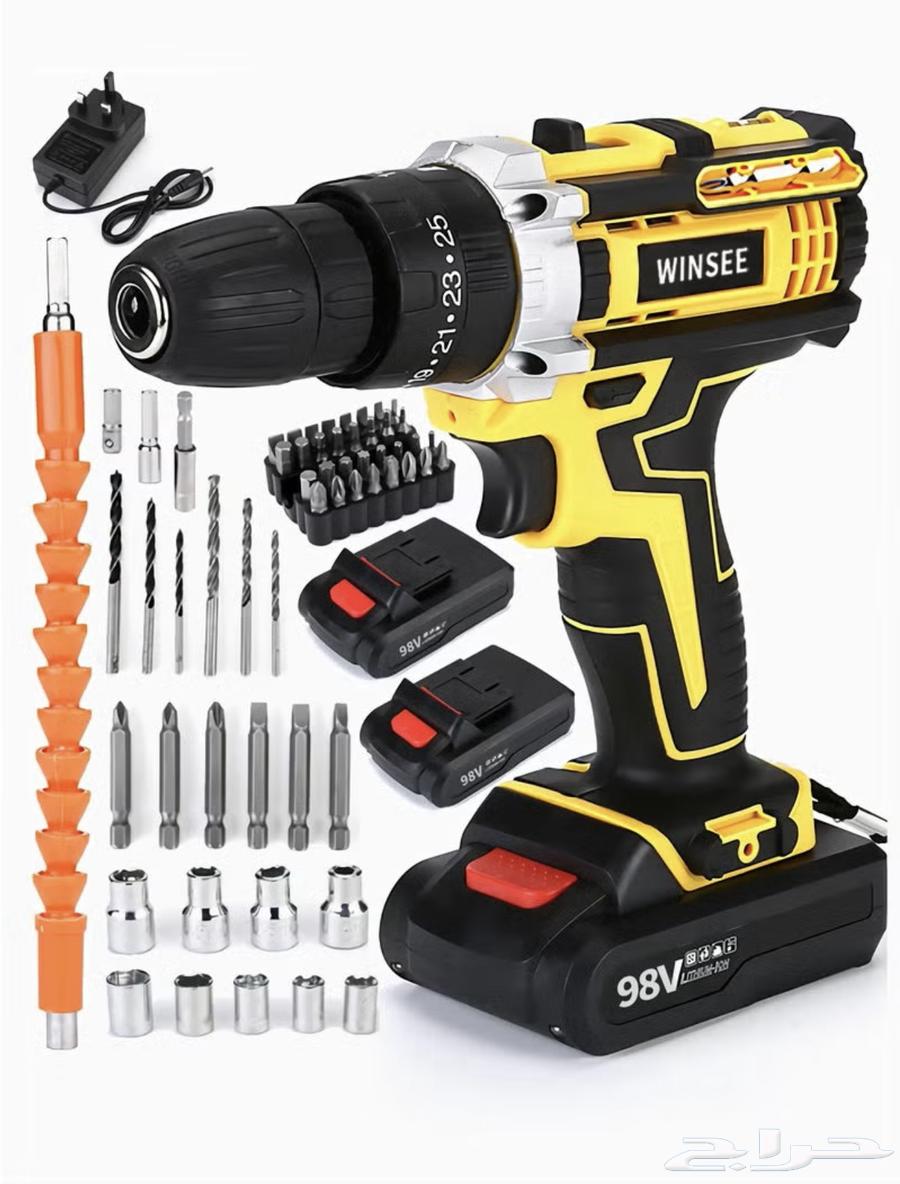 High-quality wireless drill with two batteries64523020033539110