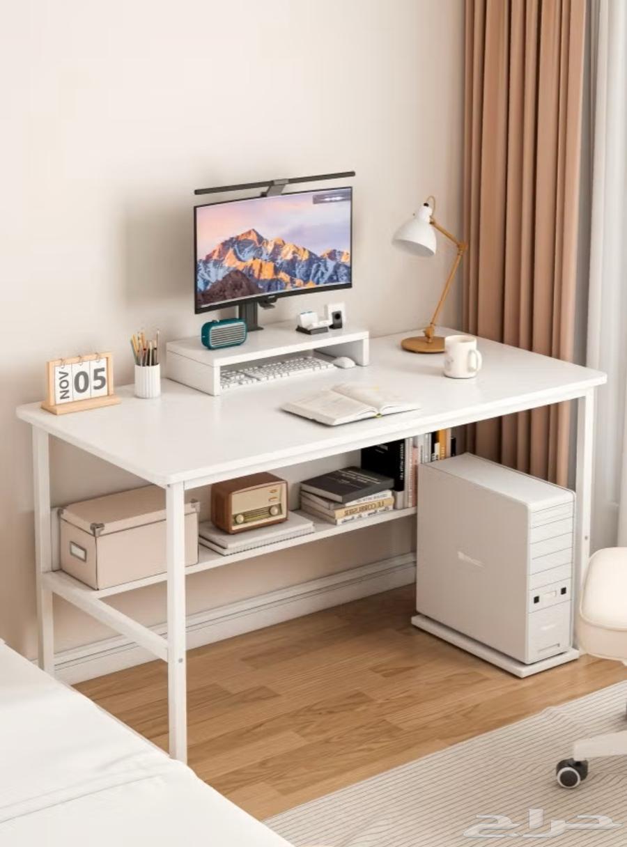 Elegant Computer Table with Bottom Shelf64385439683203111