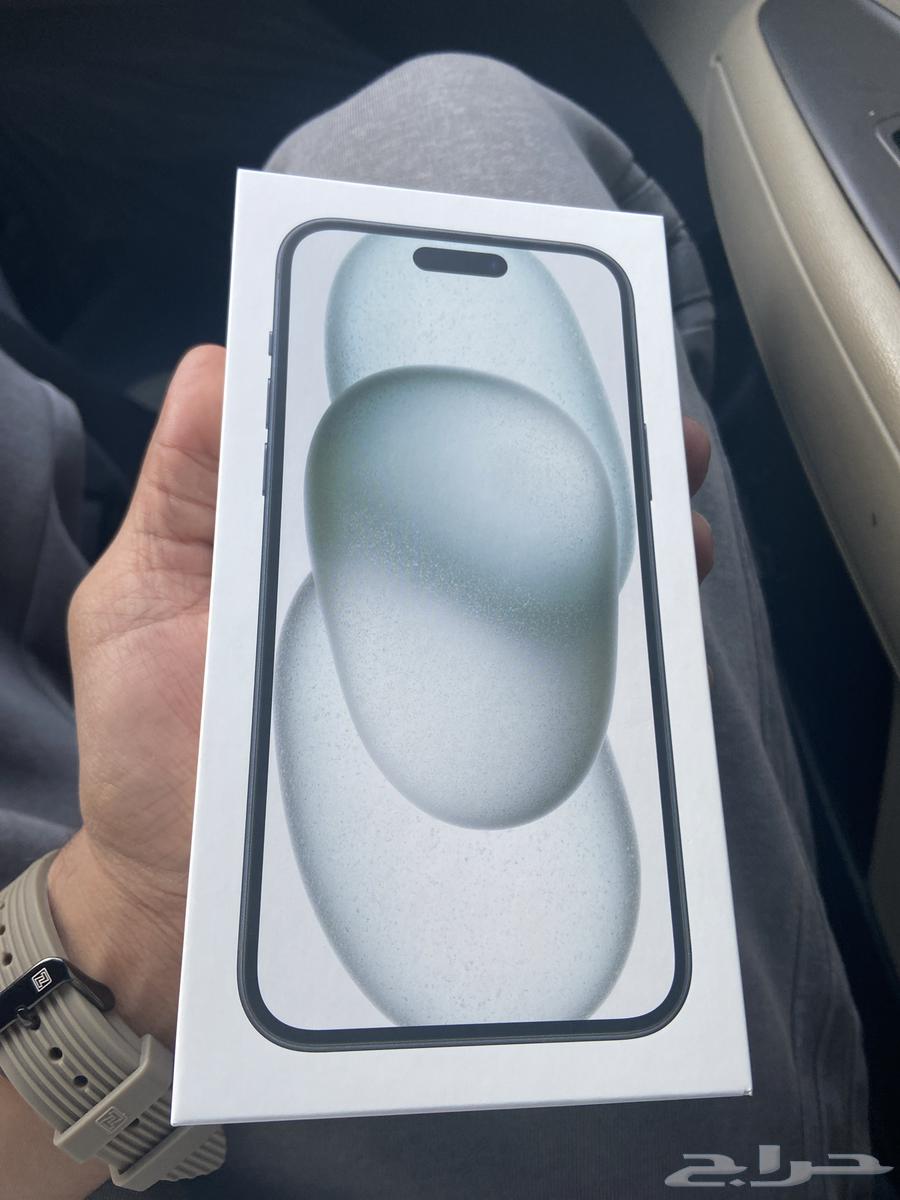 ايفون 15 بلس اللون أسود جديد بكرتونه64386613145474110