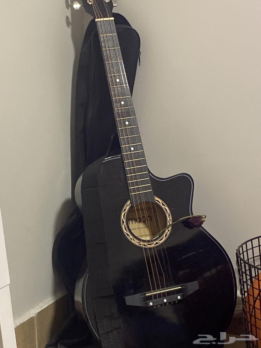 جيتار قيتار اكوستك لون اسود مع حزام وشنطه64378397017090110