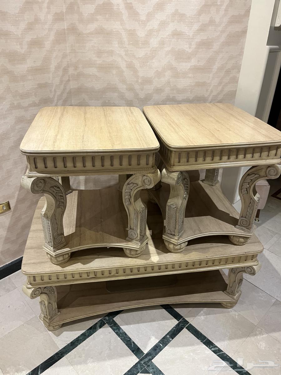 طاوله بيج مع 2 جانبي64377447287426111