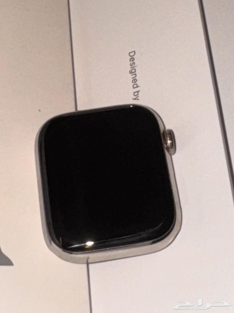 ساعة ابل الاصدار السابع ( ستانلس ستيل ) شبه جديدة مقاس (45)64389488237955111