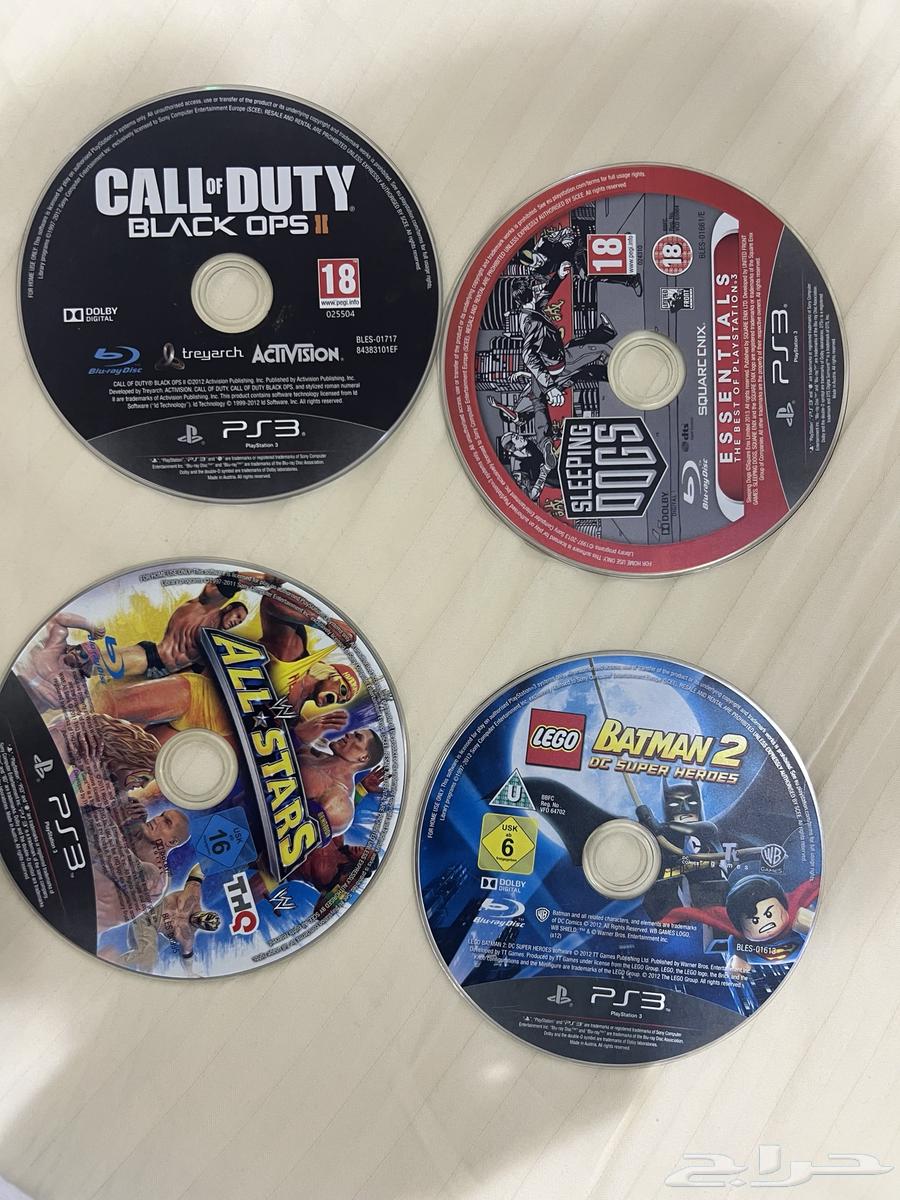بلاي ستيشن 3 مع 4 ألعاب64391508501379111