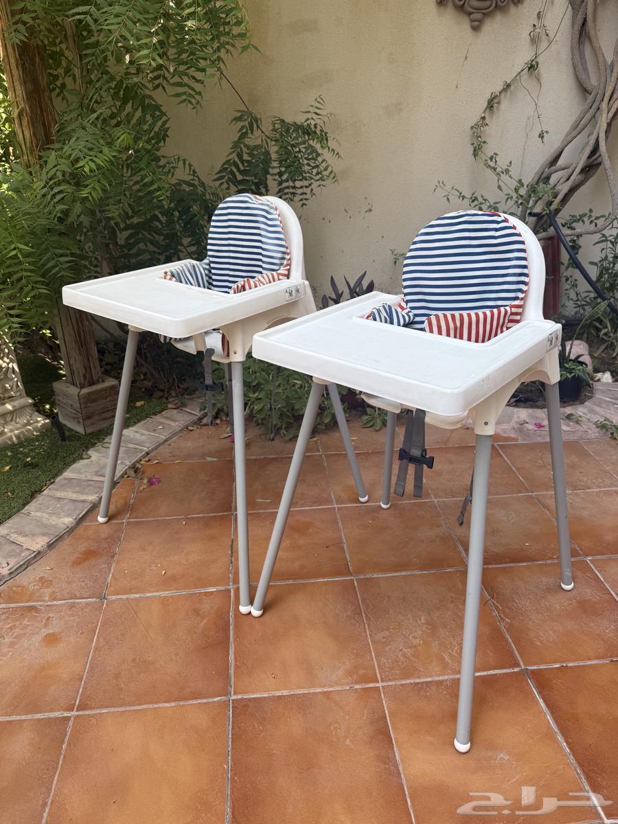 عدد 2 كراسي ايكيا اطفال مع البطانة64387759972993110