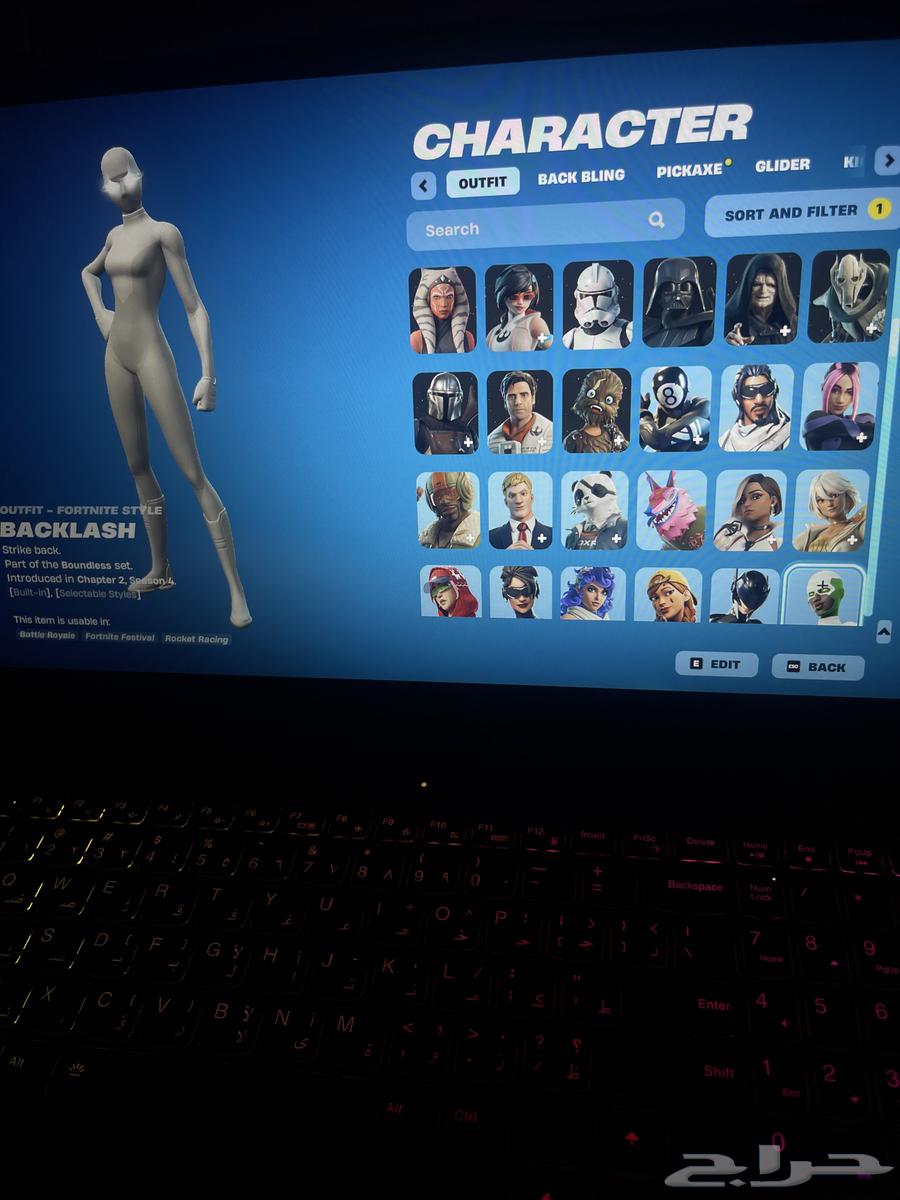 للبيع حساب فورت نايت64389640206595113