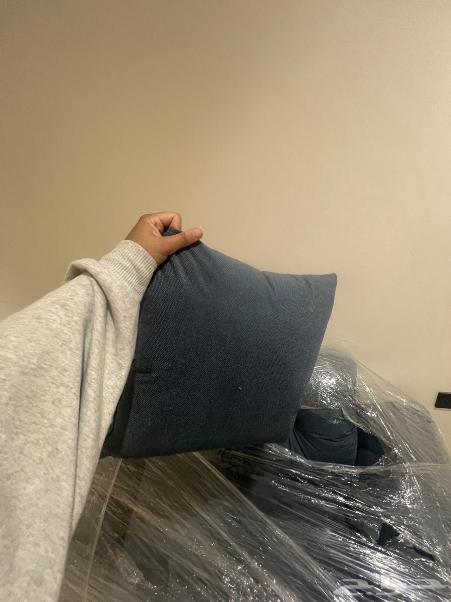 كنب L زاوية لون جنزي مقاوم للماء64384731235586112