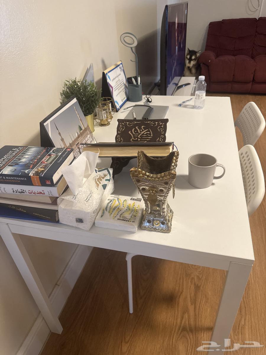 2 طاولة ( طاولة مكتب مع 2 كرسي   طاولة تلفزيون)64385453087234110