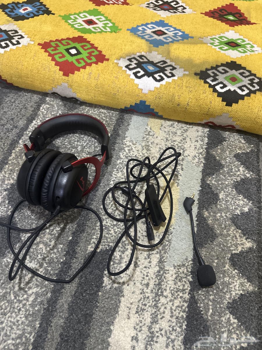 Sony 5 device with tape, Grand tape, HyperX headset, and monitor64389888452611113