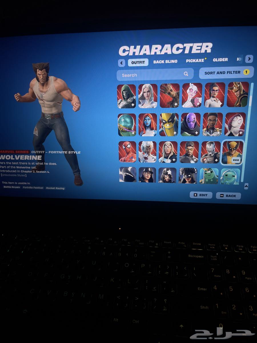 للبيع حساب فورت نايت64389640206595112