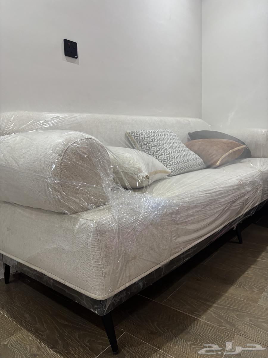 كنبه ثلاثه مع بف جديد64383067066242113