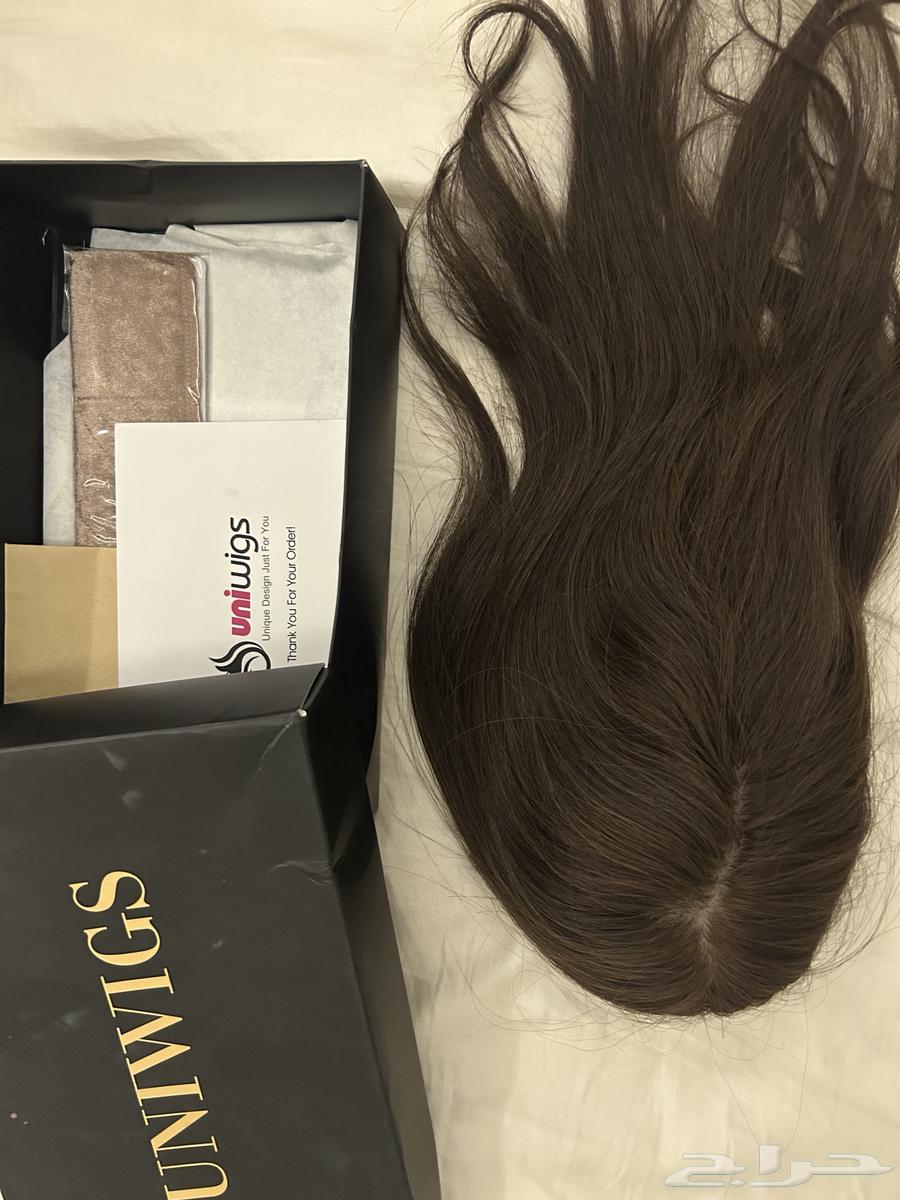 تغطية هامة شعر طبيعي 100   (Topper) من UniWigs بسعر مغري64387871409793110