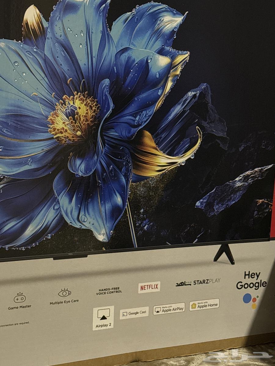 شاشة 65 tcl QLED بوصه Google TV 4K - جديدة بالكرتون64392278569858112