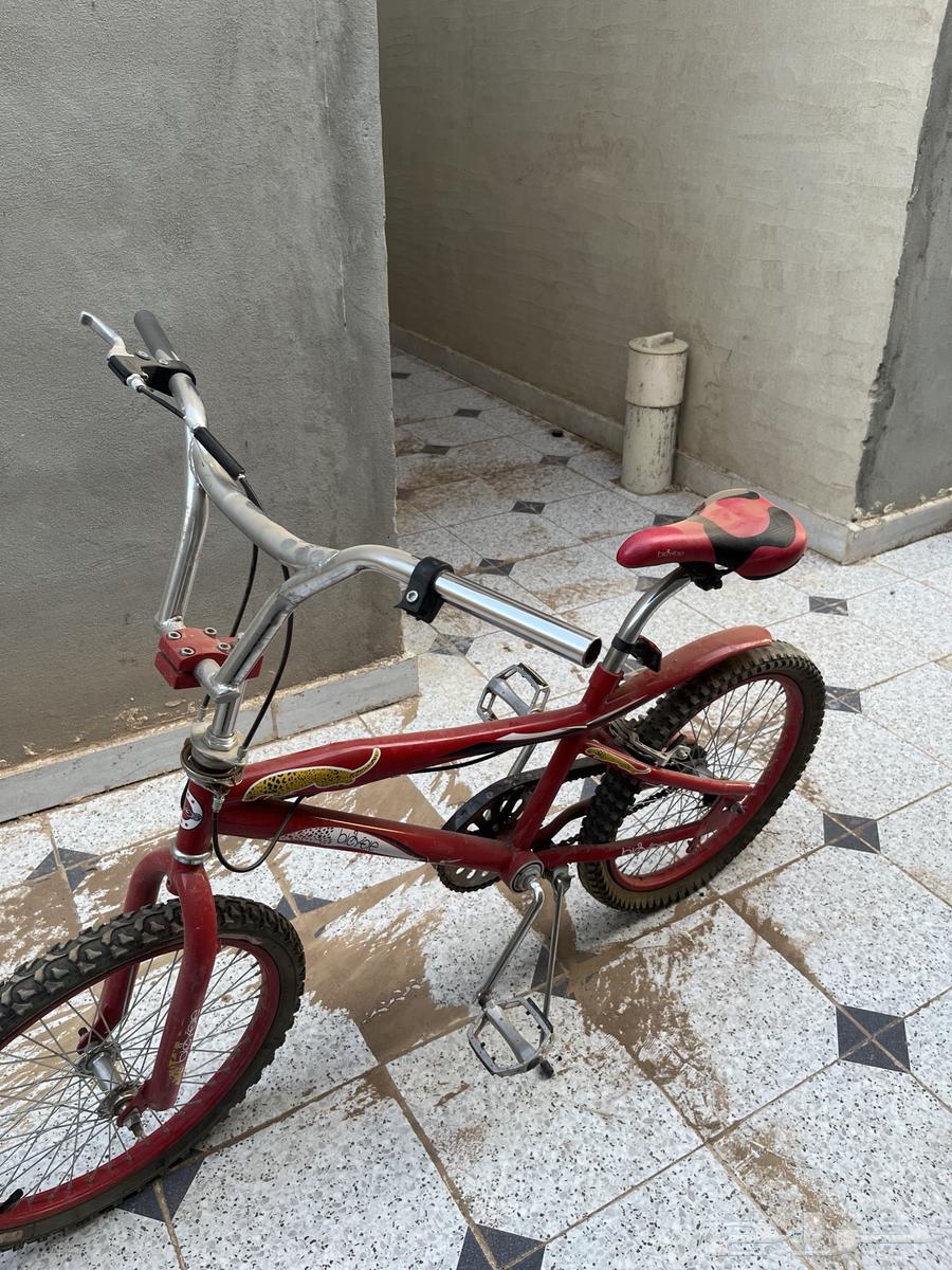 A very clean 20-inch bicycle, but the rear tire is either deflated or punctured64379457857665110