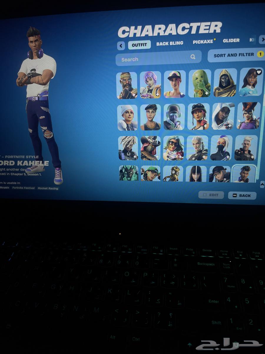 للبيع حساب فورت نايت64389640206595114