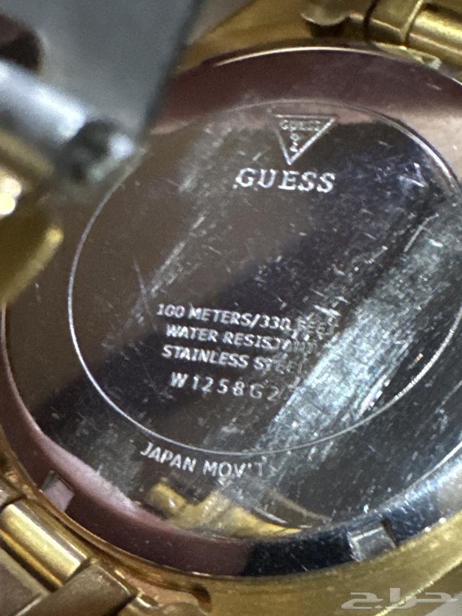 ساعة من شركة guess اصلية صناعة يابانية64378600775809114