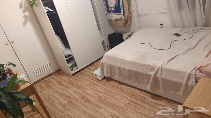 غرفة نوم من ايكيا نظيفه دولاب وسرير64379414019585110