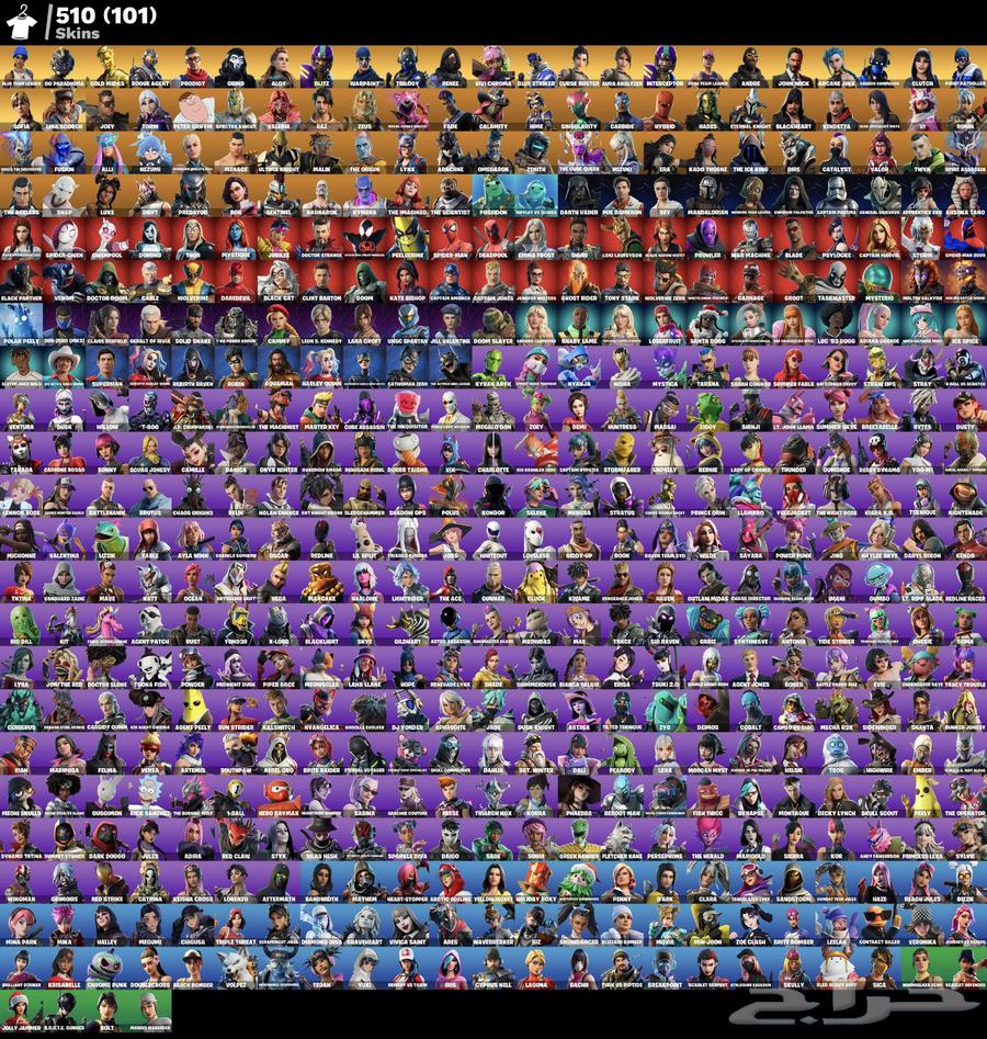 حساب فورت 500 سكن و طور زومبي قديم64387424963971111