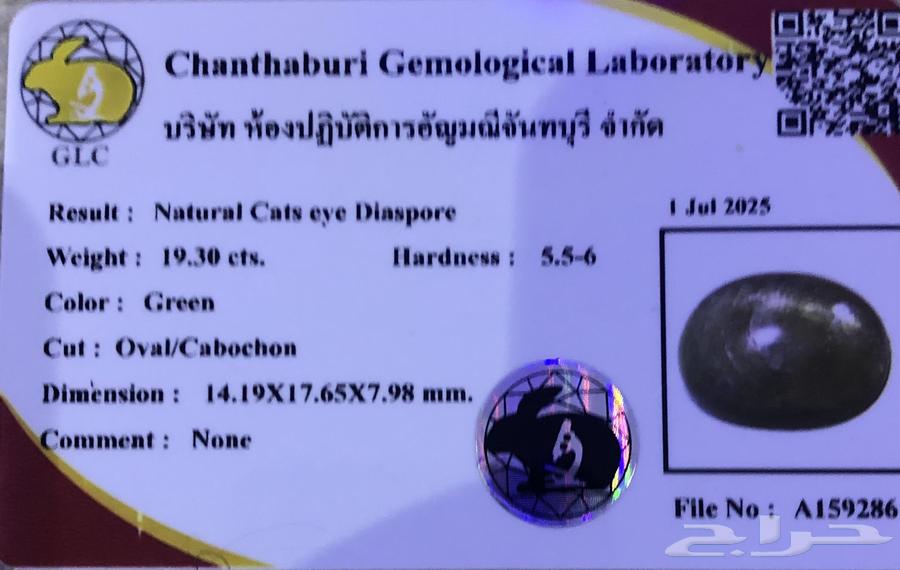 Natural untreated Sultanite stone with laboratory certificate64386152017154113